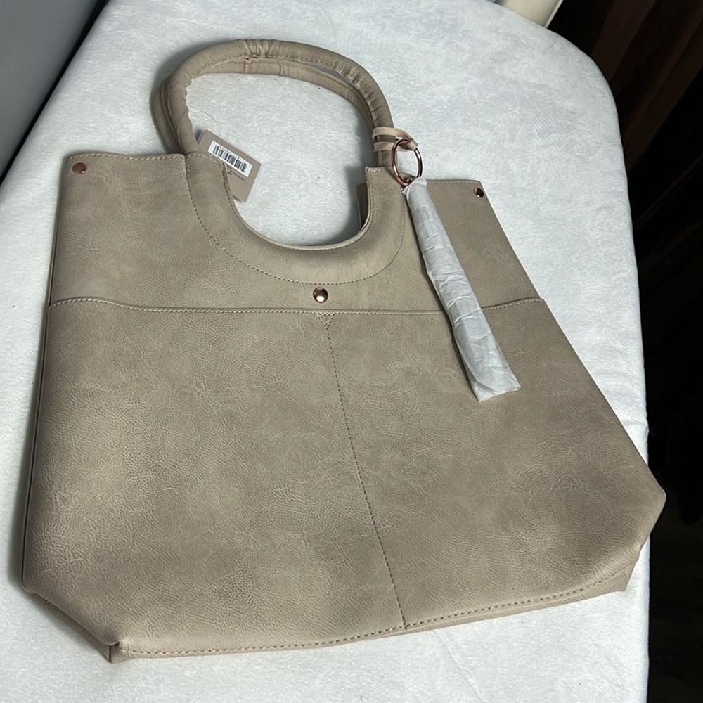 Ulta Beauty New with Tag Taupe Tassel Tote Bag